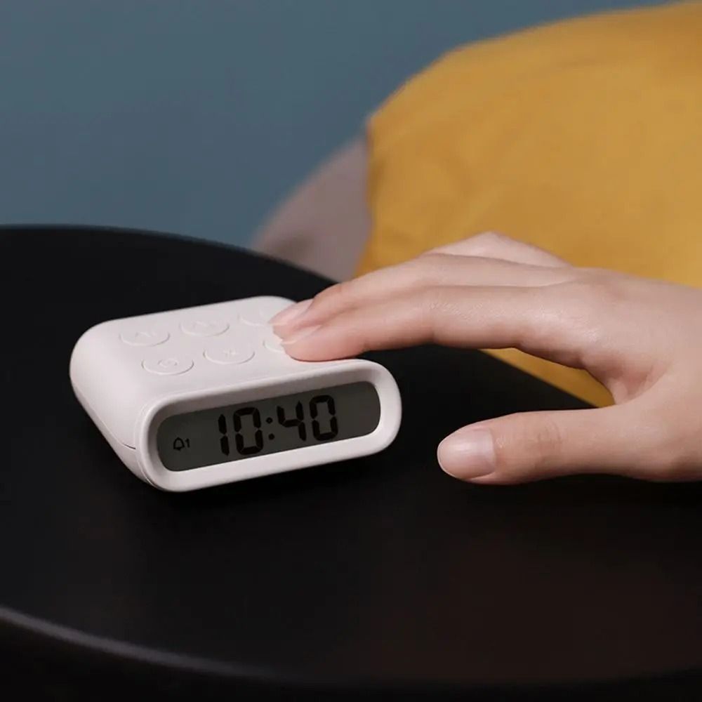 Kitchen Gadgets To Gift - ของขวัญ นาฬิกาปลุกขนาดเล็กแบบสร้างสรรค์ ใช้พลังงานจากแบตเตอรี่ ตัวจับเวลาทำอาหารแบบเรียบง่าย นาฬิกาปลุกอิเล็กทรอนิกส์แบบพกพาขนาดเล็ก อุปกรณ์ครัว