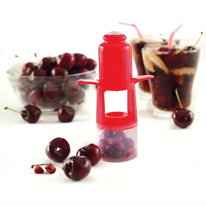 Kitchen Gadgets & Toys - เครื่องมือแยกเมล็ดเชอร์รี่แบบสร้างสรรค์ ใช้งานง่าย อุปกรณ์ครัวสำหรับแยกเมล็ดเชอร์รี่