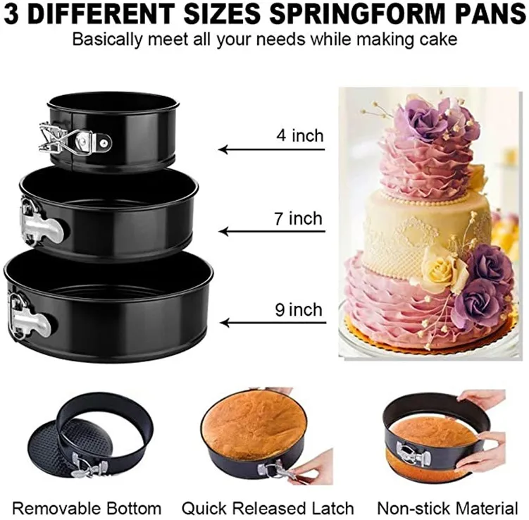 Cake Decorating Turntable - ชุดอุปกรณ์ทำขนม 407 ชิ้น ขายดี พร้อมจานหมุนสำหรับตกแต่งเค้ก