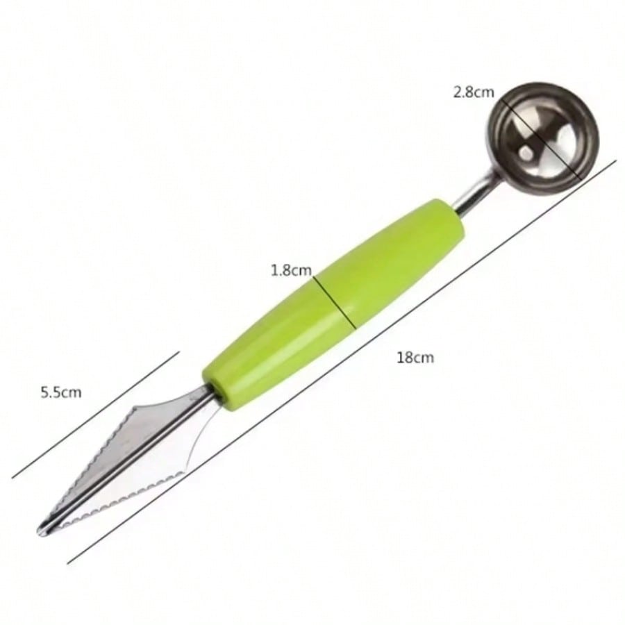 Kitchen Gadgets Vegetable Cutter - เครื่องมือแกะสลักผักและหั่นผลไม้ในครัว 1 ชิ้น - ที่ตักลูกบอล, ที่ตัดและสับ,