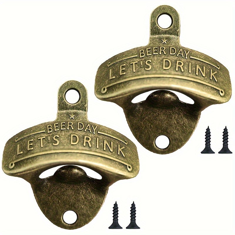 Kitchen Gadgets Vintage - 1/2/5/10pcs VINTAGE ที่เปิดขวดวันเบียร์ Retro ที่เปิดขวดติดผนังสําหรับผับบาร์บีคิว DIY