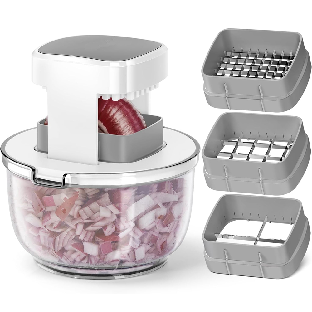 Kitchen Gadgets Luxury - เครื่องหั่นผักอเนกประสงค์ LMETJMA 3 in 1 พร้อมภาชนะ
