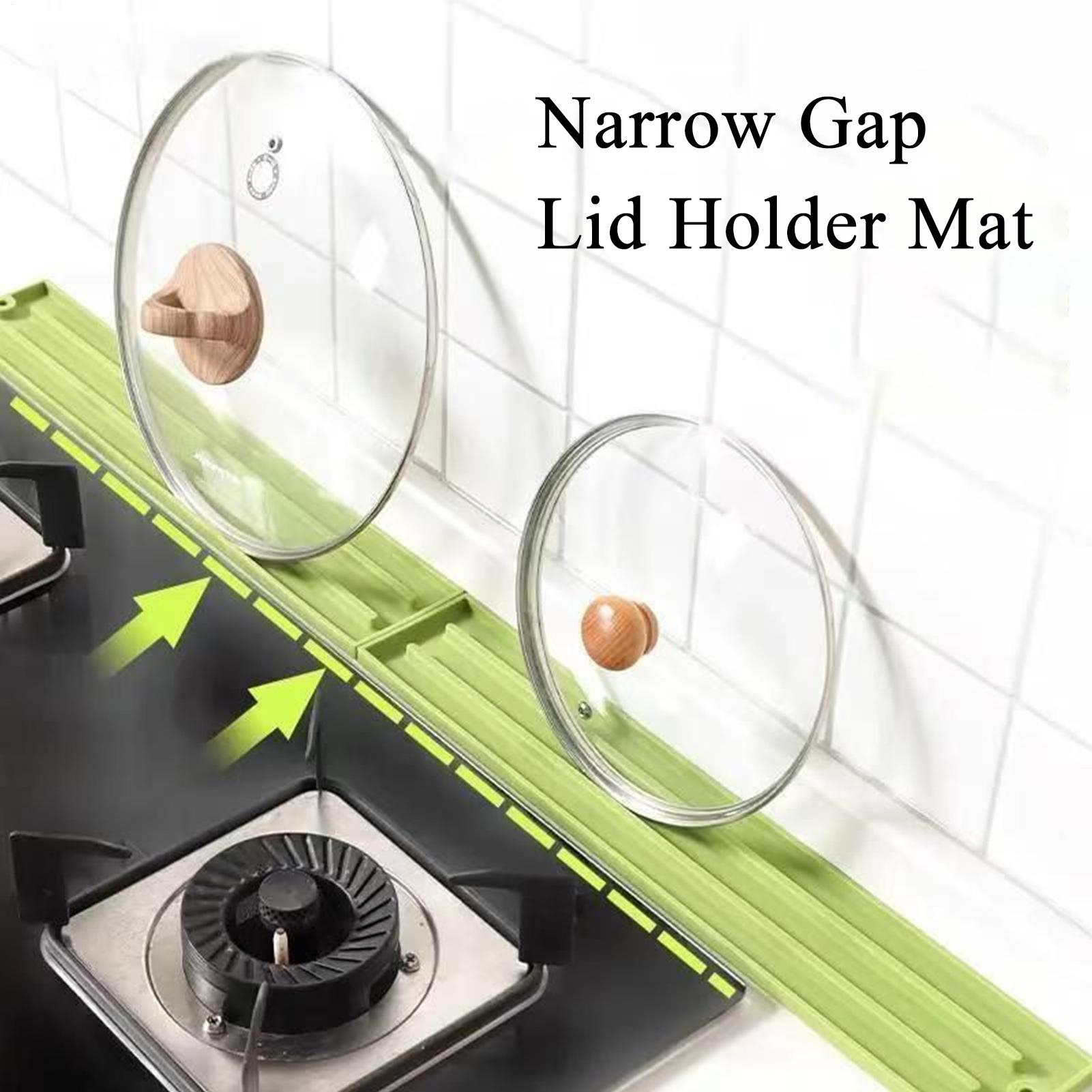 Kitchen Gadgets Under 100 - แผ่นรองซิลิโคนสำหรับครัว ป้องกันการลื่น วางระหว่างเตา ชั้นวางเก็บของ ที่วางฝาหม้อ ตะหลิว