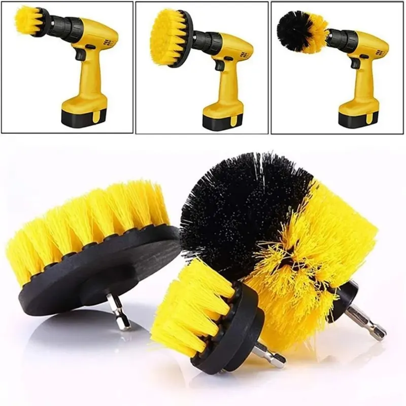 Kitchen Gadgets Set - ชุดแปรงขัดทำความสะอาด 3 ชิ้น/ชุด สำหรับขัดพื้น กระเบื้อง อ่างอาบน้ำ