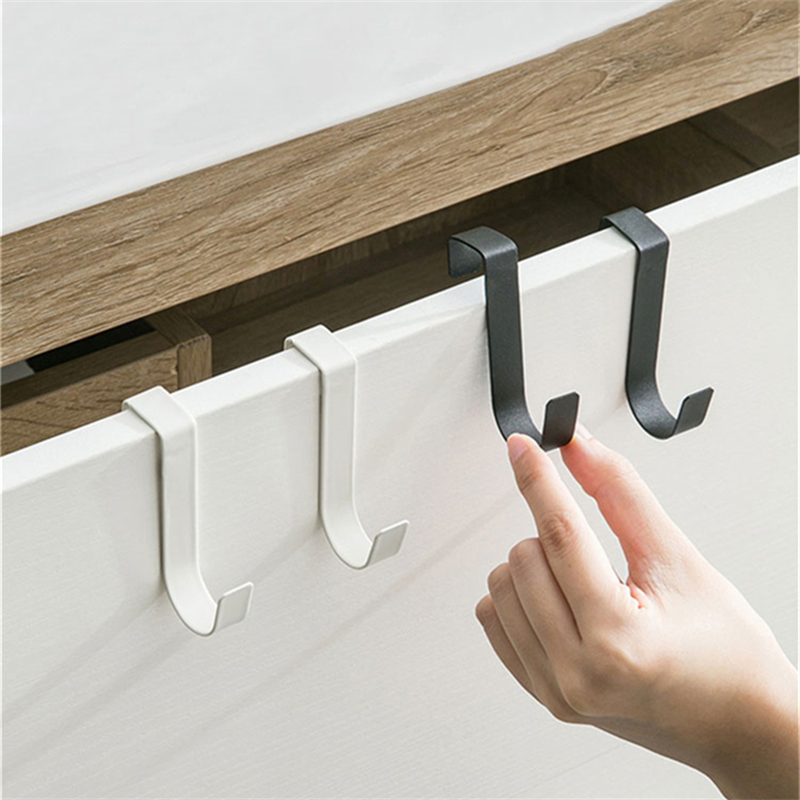 Kitchen Gadgets Cabinet - ตะขอโลหะรูปตัว S สำหรับแขวนประตูตู้ ชั้นวางอุปกรณ์ครัว ที่จัดเก็บอุปกรณ์บนโต๊ะ ชั้นวางของในห้องน้ำ