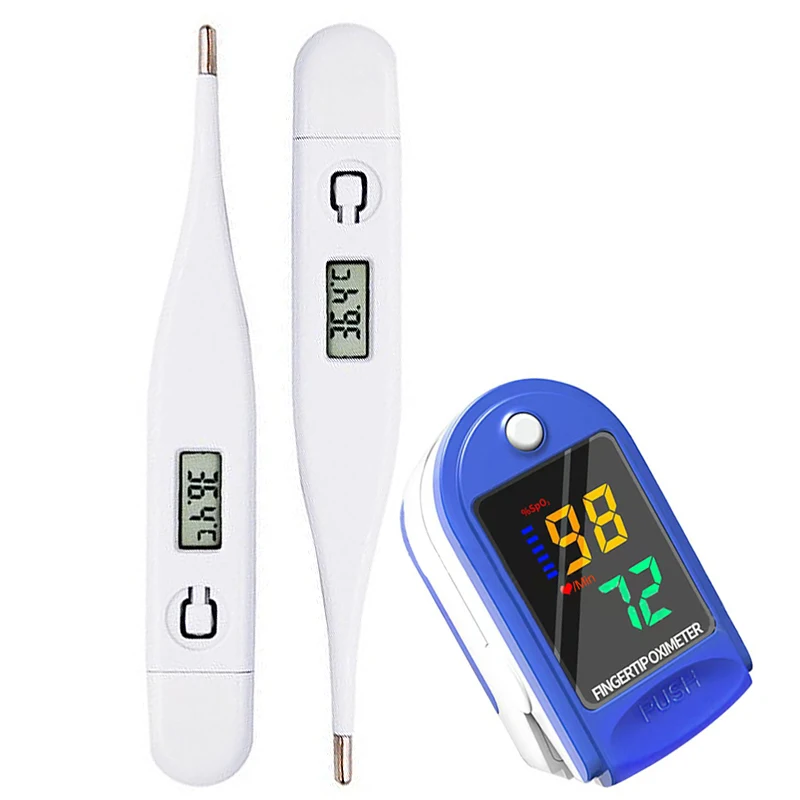 Instant Read Thermometer - เครื่องวัดอุณหภูมิทารกเครื่องวัดชีพจรและออกซิเจนในนิ้วแบบดิจิตอลเครื่องวัดอุณหภูมิในช่องปากและรักแร้การอ่านอุณหภูมิเครื่องวัดอุณหภูมิการแจ้งเตือน