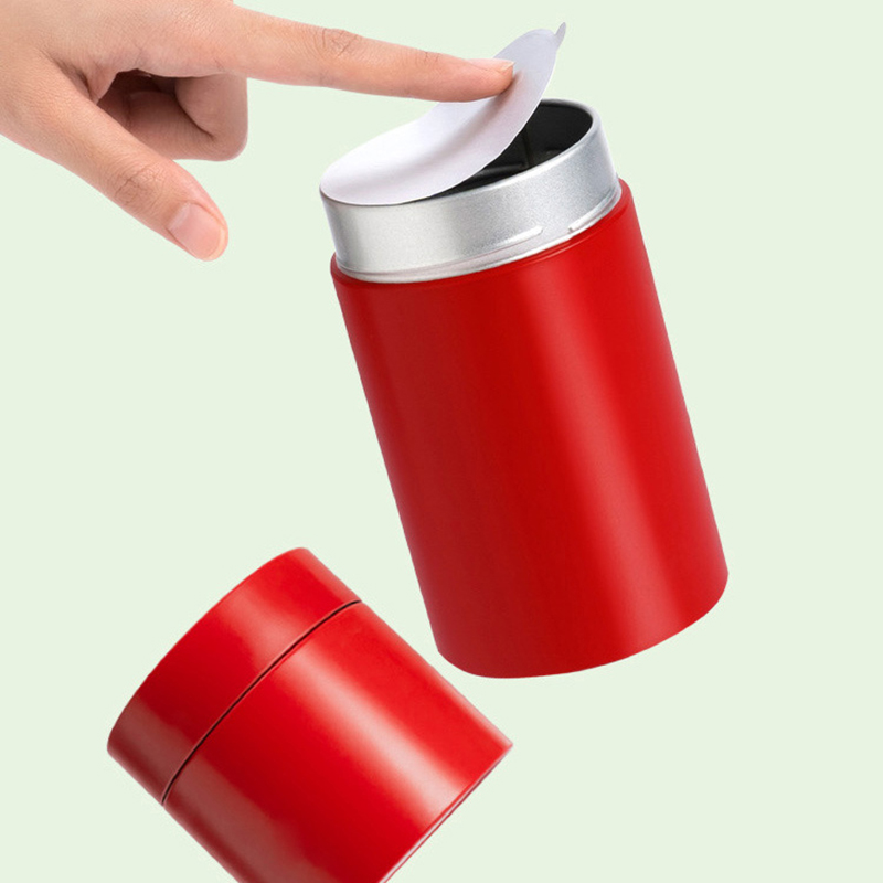Kitchen Gadgets & Toys - กล่องเก็บกาแฟ อุปกรณ์จัดระเบียบในครัวเรือน กล่องเหล็กขนาดเล็ก กระป๋องชา ภาชนะพกพาขนาดเล็กสำหรับเดินทาง กระปุกใส่น้ำตาล