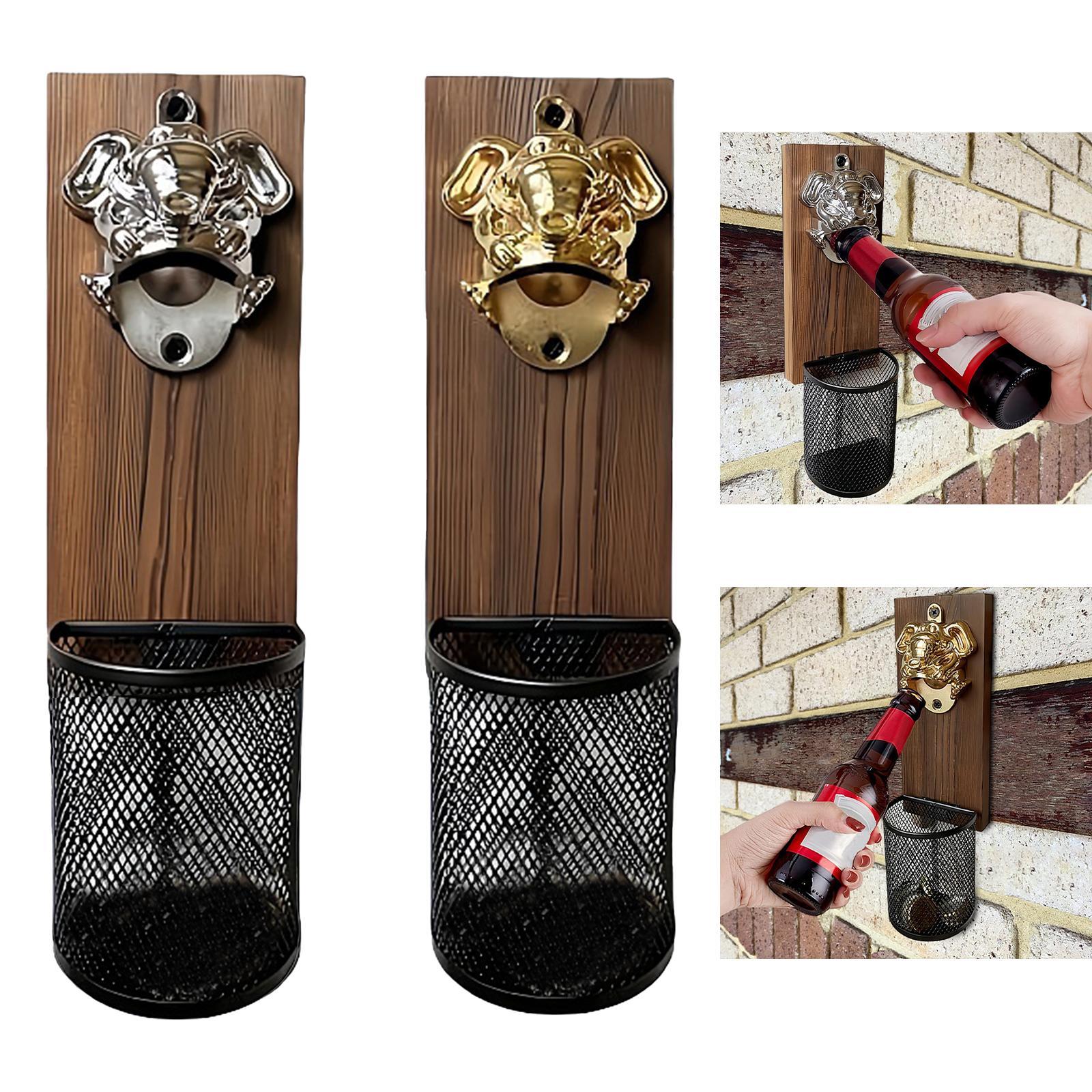 Kitchen Gadgets To Gift - ที่เปิดขวดแม่เหล็กพร้อมที่เก็บฝาขวด ของตกแต่งบ้าน อุปกรณ์ครัว สำหรับห้องนั่งเล่น ตู้เย็น ของขวัญวันเกิดสำหรับคุณพ่อ