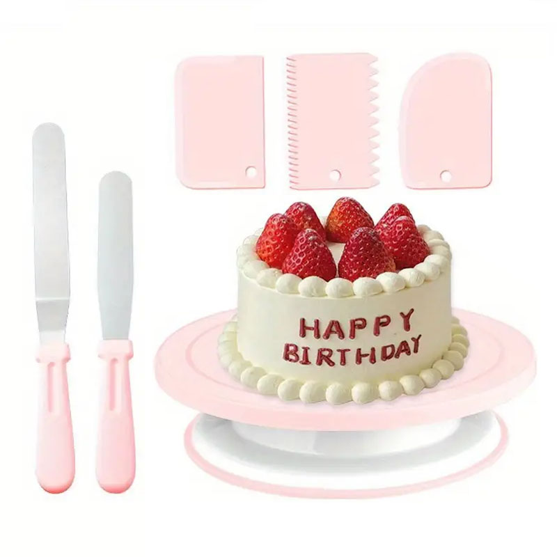 ชุดอุปกรณ์ตกแต่งเค้ก 6 ชิ้น พร - Cake Decorating Turntable บทวิจารณ์และราคา