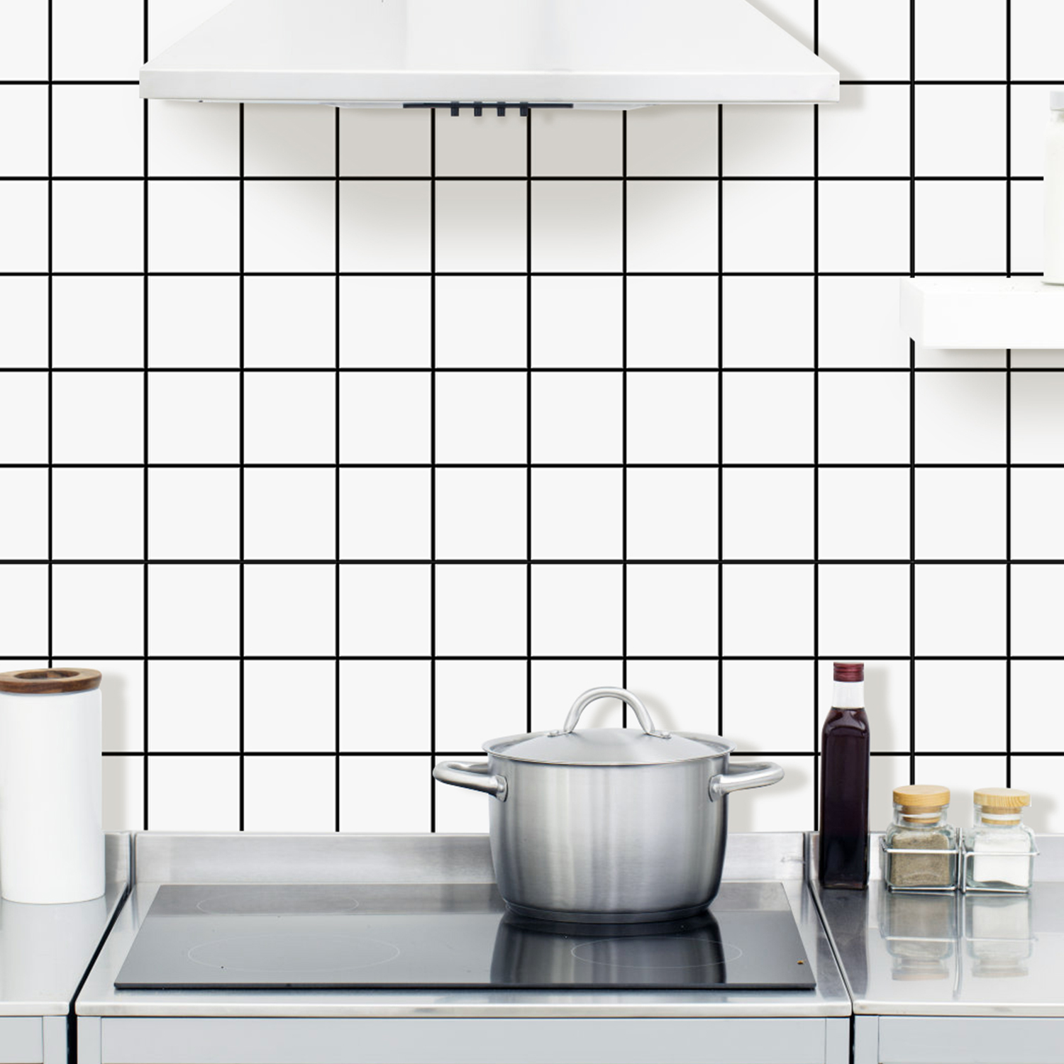 10 ชิ้นพรีเมี่ยมสติกเกอร์ติดผน - Kitchen Gadgets Cabinet บทวิจารณ์และราคา