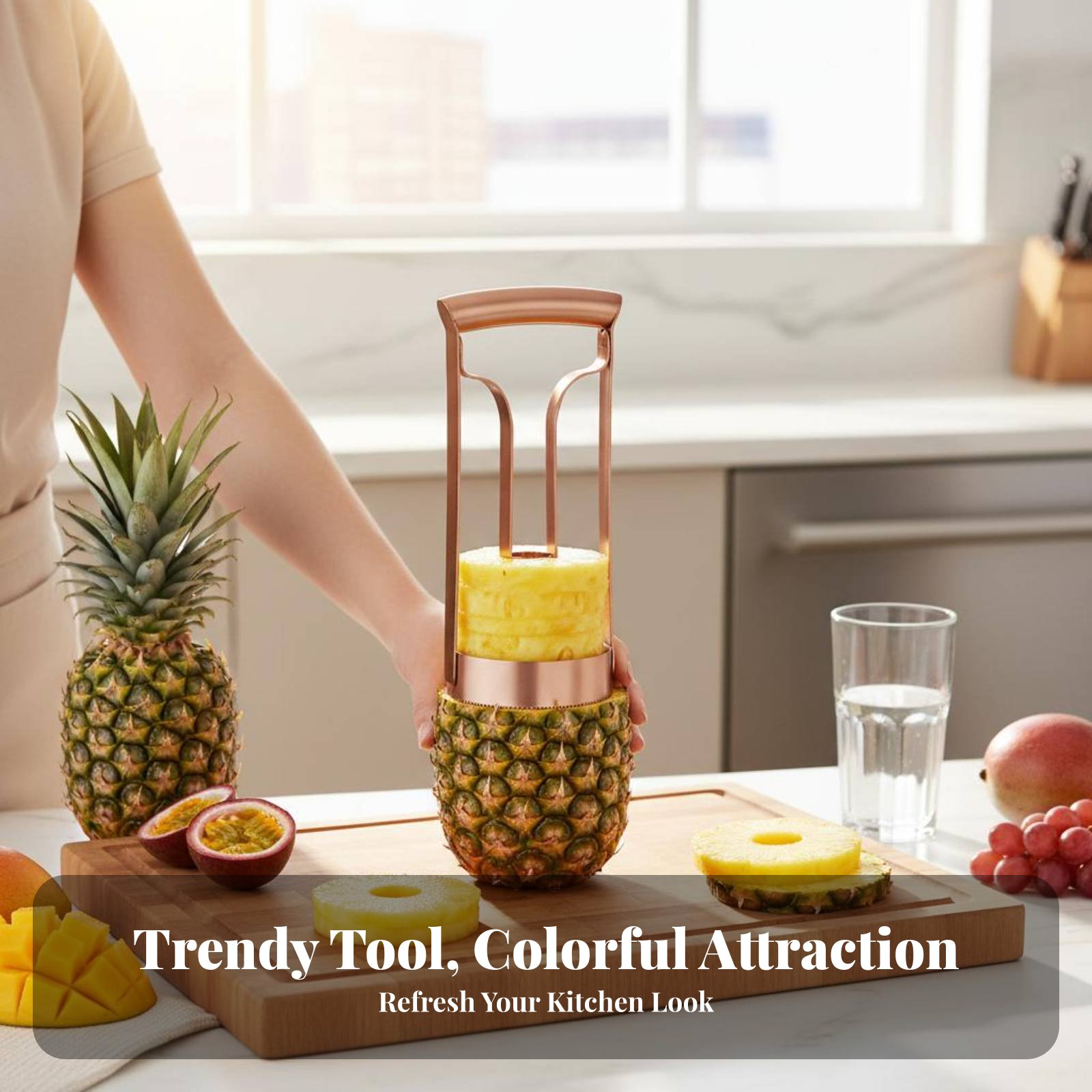 เครื่องตัดสับปะรดสแตนเลส ตัดแก - Kitchen Gadgets Vegetable Cutter บทวิจารณ์และราคา