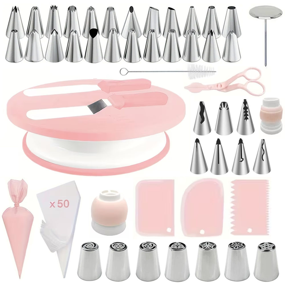ชุดตกแต่งเค้ก 100 ชิ้น, ชุดอุป - Cake Decorating Turntable บทวิจารณ์และราคา