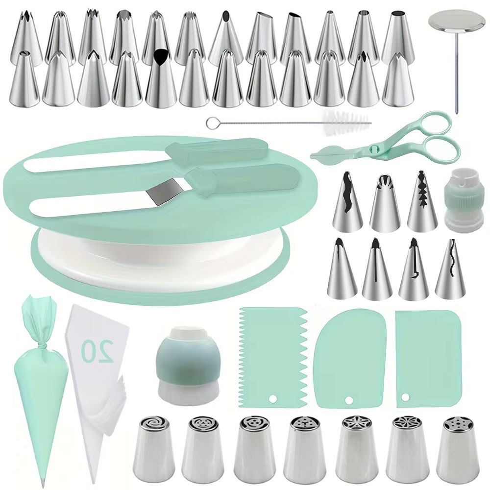 ชุดตกแต่งเค้ก 100 ชิ้น, ชุดอุป - Cake Decorating Turntable บทวิจารณ์และราคา