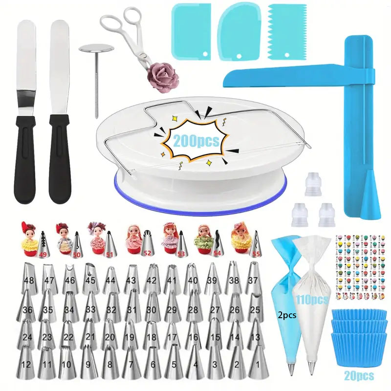 200 ชิ้น Ultimate เค้ก Turntab - Cake Decorating Turntable บทวิจารณ์และราคา