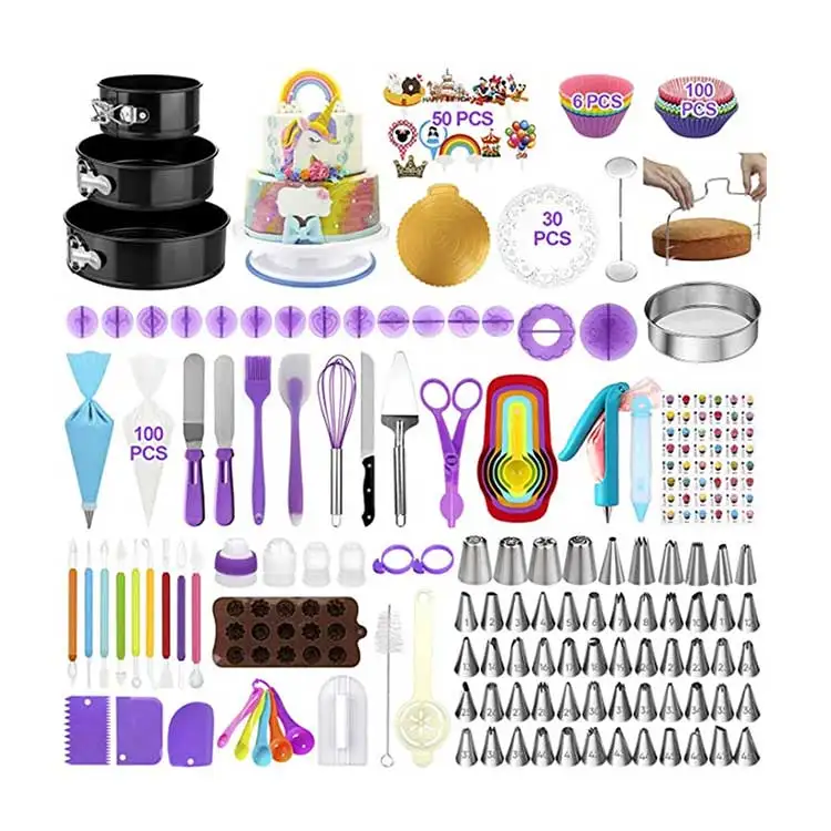 ชุดอุปกรณ์ทำขนม 407 ชิ้น ขายดี - Cake Decorating Turntable บทวิจารณ์และราคา