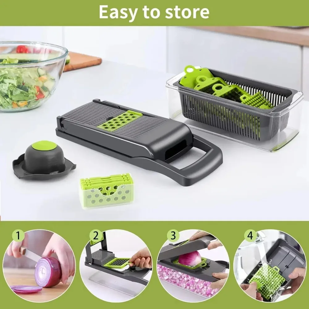 มัลติฟังก์ชั่นผัก Chopper จับต - Kitchen Gadgets Luxury บทวิจารณ์และราคา