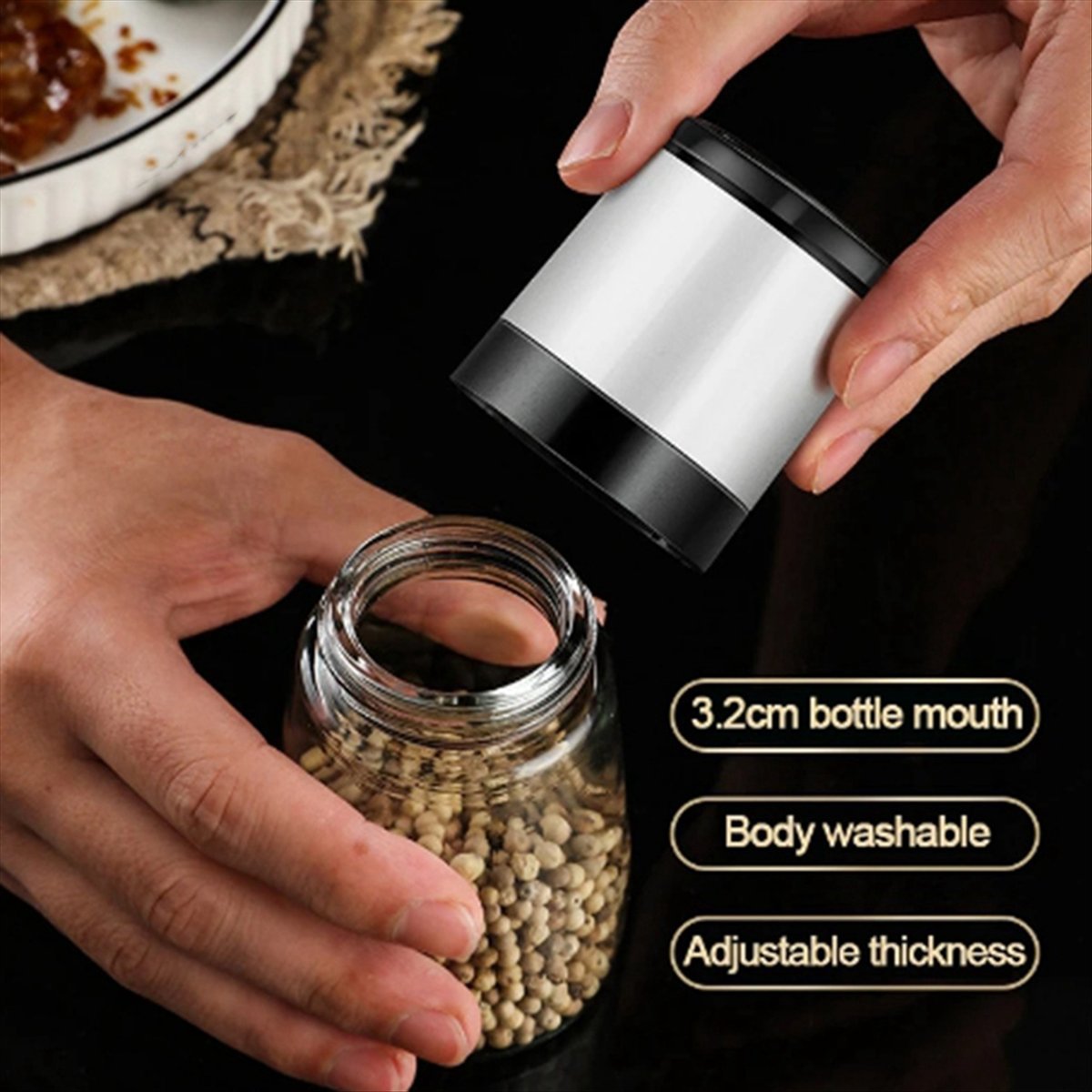 เครื่องบดเกลือพริกไทยแบบมือหมุ - Kitchen Gadgets & Toys บทวิจารณ์และราคา