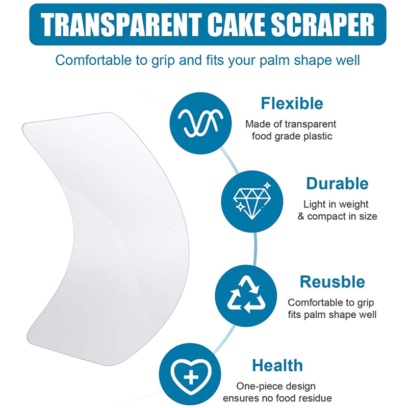DIY เค้กพลาสติก Soft Scraper F - Cake Decorating Turntable บทวิจารณ์และราคา