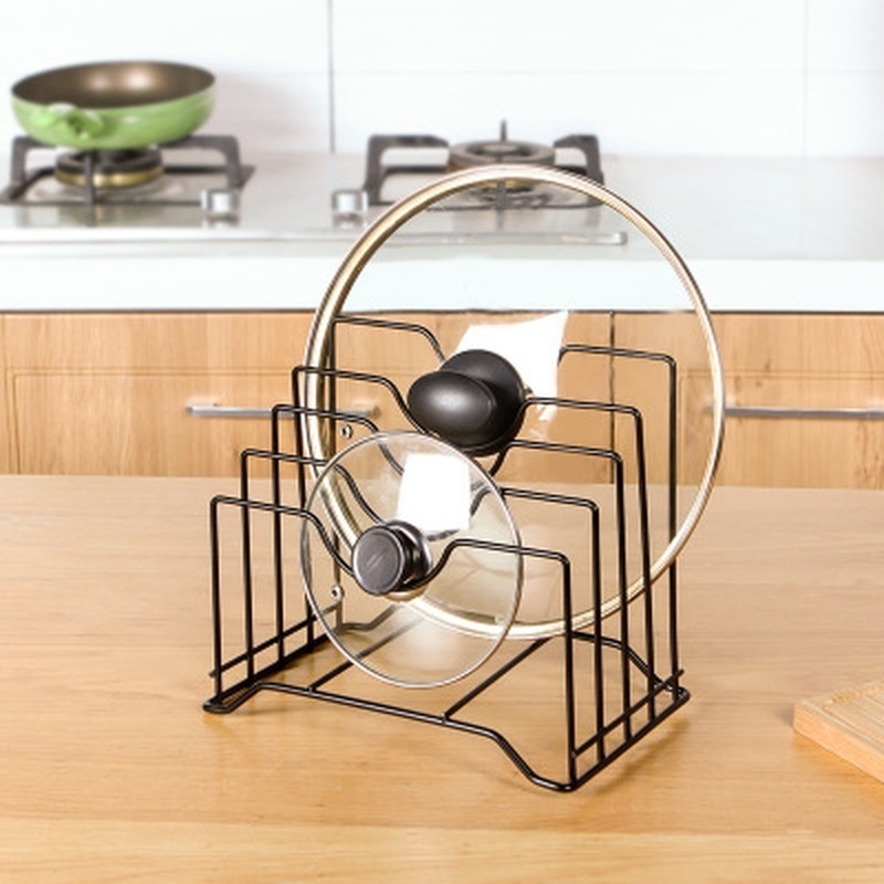 ที่วางฝาหม้อ1ชิ้นฝาปิดกระทะที่ - Kitchen Gadgets Cabinet บทวิจารณ์และราคา