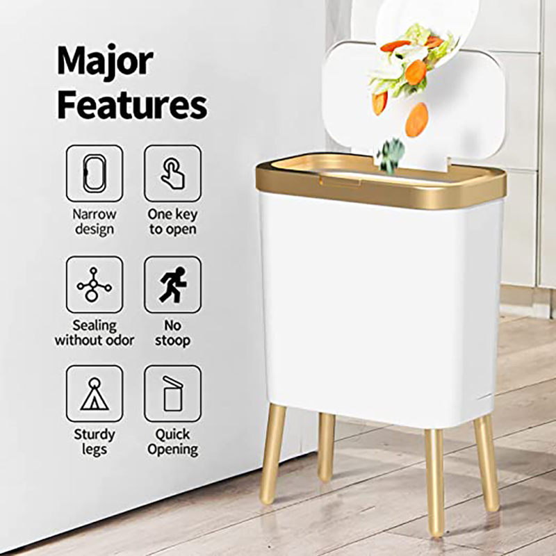 ถังขยะขนาดใหญ่หรูหรา ถังขยะสีท - Kitchen Gadgets Luxury บทวิจารณ์และราคา