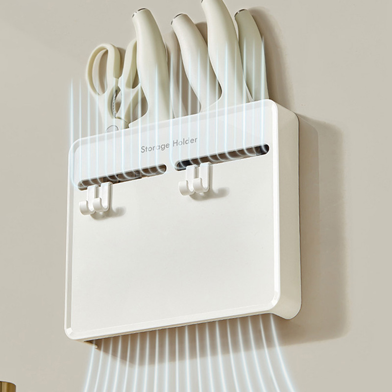 ที่วางมีดครัวแบบไม่ต้องเจาะผนั - Kitchen Gadgets Cabinet บทวิจารณ์และราคา