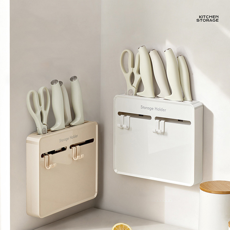 ที่วางมีดครัวแบบไม่ต้องเจาะผนั - Kitchen Gadgets Cabinet บทวิจารณ์และราคา