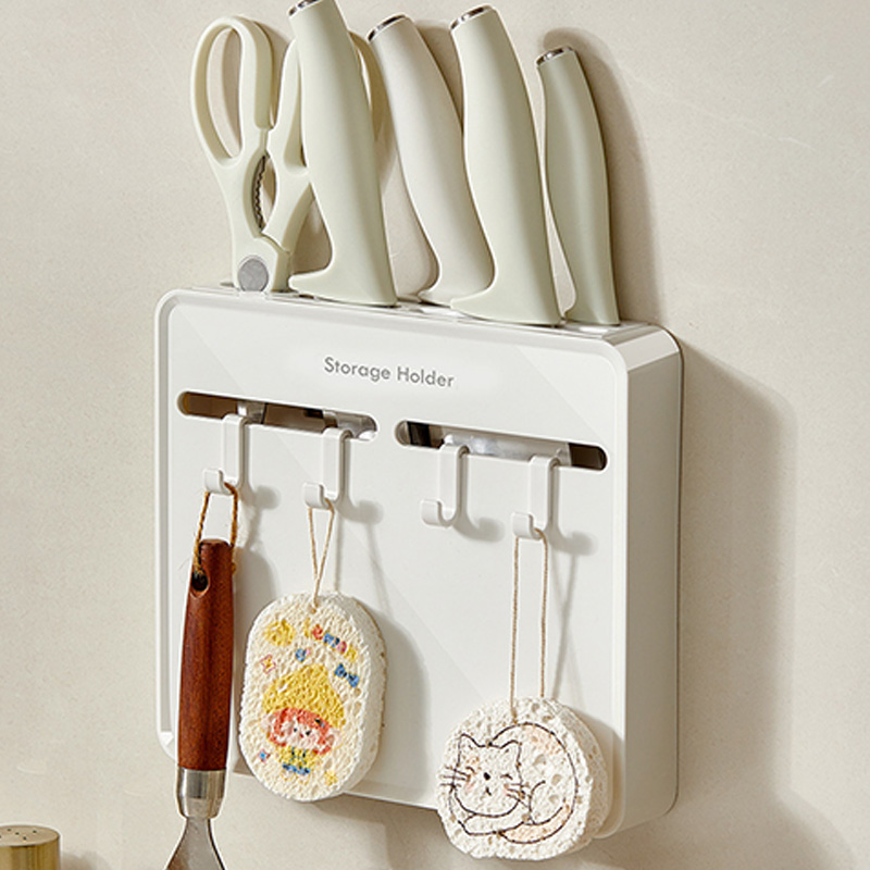 ที่วางมีดครัวแบบไม่ต้องเจาะผนั - Kitchen Gadgets Cabinet บทวิจารณ์และราคา