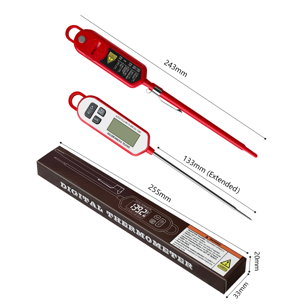 เทอร์โมมิเตอร์วัดอุณหภูมิเนื้อ - Instant Read Thermometer บทวิจารณ์และราคา
