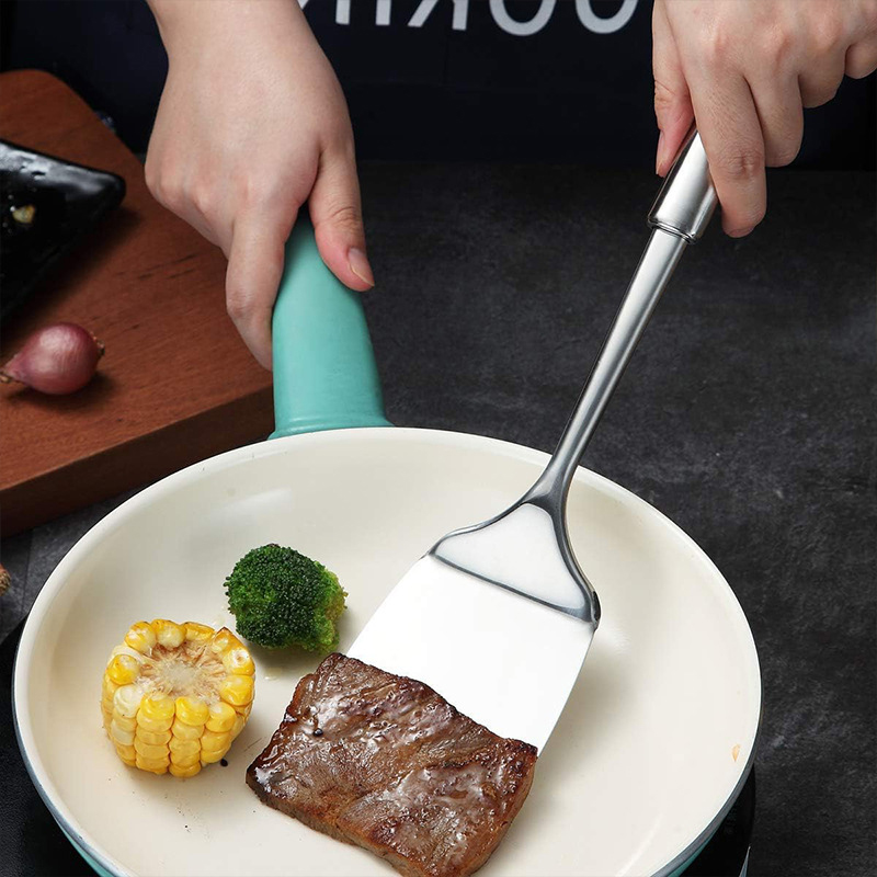 ตะหลิวสแตนเลสด้ามยาวแบบมีร่อง  - Kitchen Gadgets Under 100 บทวิจารณ์และราคา