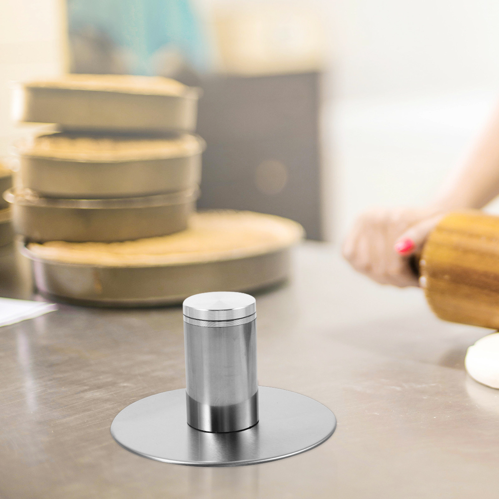ฐานหมุนเค้กสแตนเลส แข็งแรง ทนท - Cake Decorating Turntable บทวิจารณ์และราคา