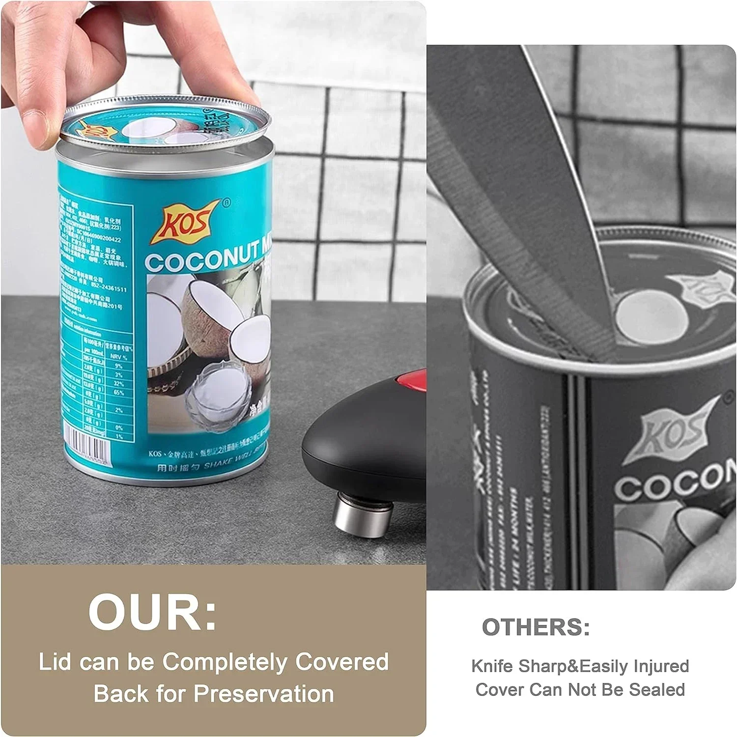 เครื่องเปิดขวดอัตโนมัติแบบสัมผ - Electric Can Opener บทวิจารณ์และราคา