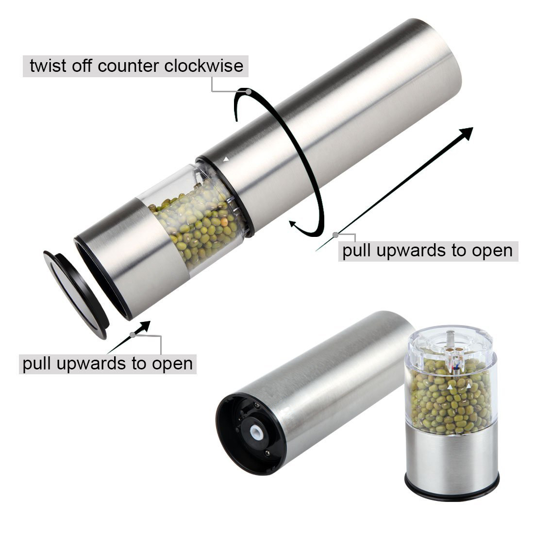 เครื่องบดเกลือและพริกไทยไฟฟ้า  - Kitchen Gadgets To Gift บทวิจารณ์และราคา