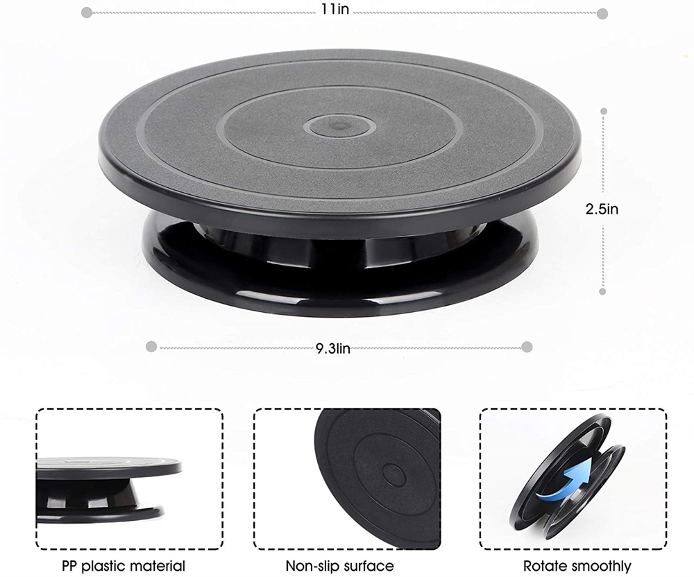 6pcs เค้ก Turntable 2 Frosting - Cake Decorating Turntable บทวิจารณ์และราคา