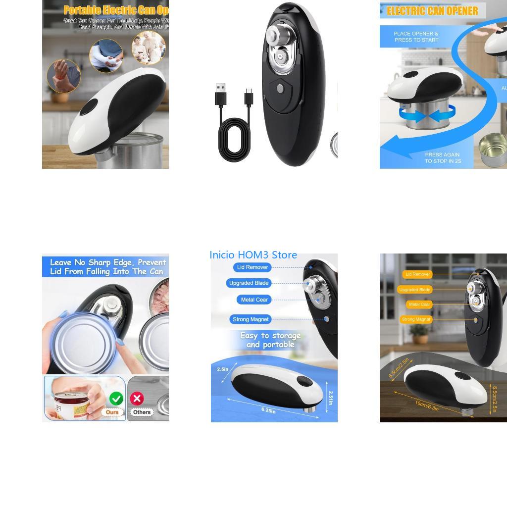 A5YD ที่เปิดกระป๋องไฟฟ้าด้านข้ - Electric Can Opener บทวิจารณ์และราคา