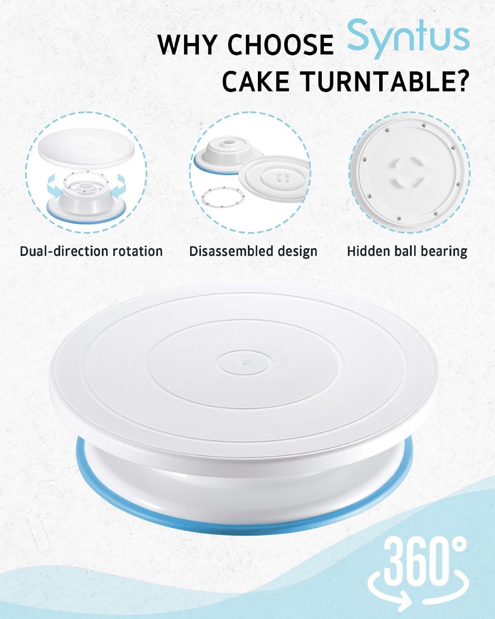 ชุดตกแต่งเค้ก 65 ชิ้น พร้อมจาน - Cake Decorating Turntable บทวิจารณ์และราคา