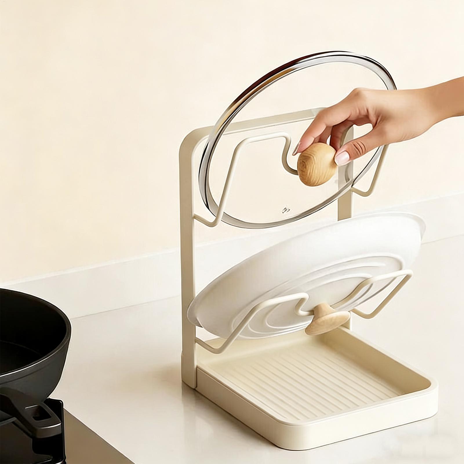 ที่วางฝาหม้อกันลื่น ชั้นวางเก็ - Kitchen Gadgets Under 100 บทวิจารณ์และราคา