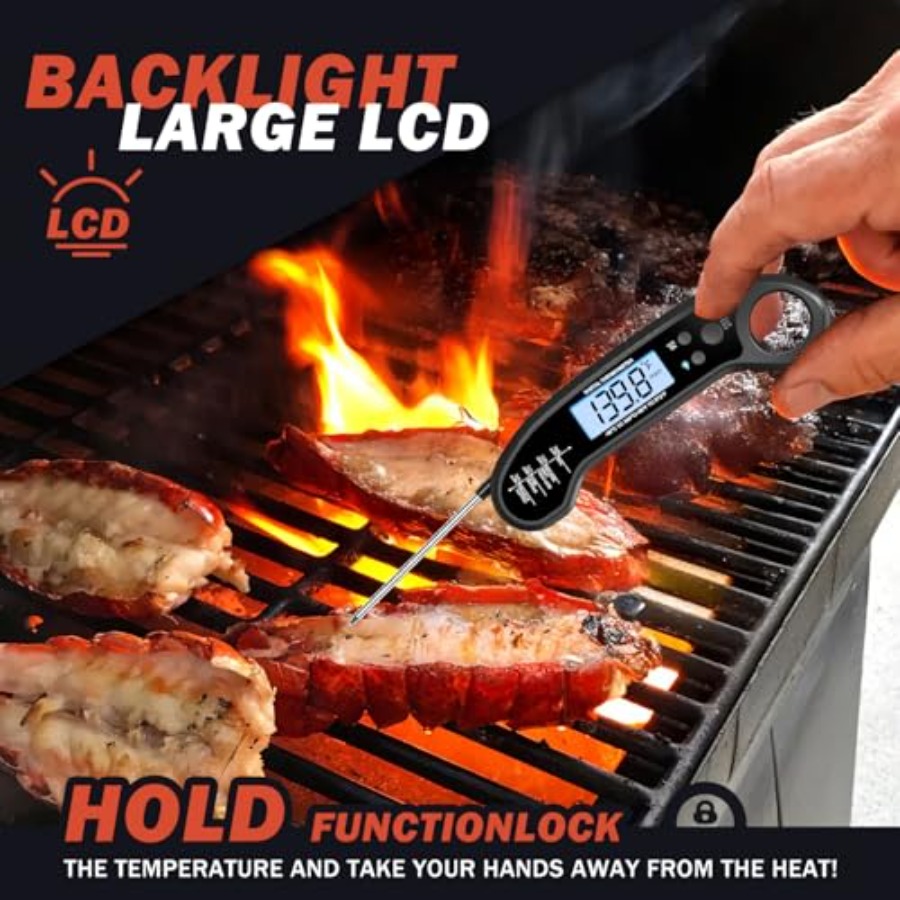 เทอร์โมมิเตอร์วัดอุณหภูมิเนื้อ - Instant Read Thermometer บทวิจารณ์และราคา