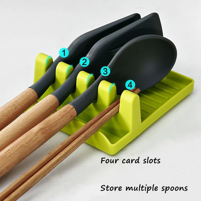 ใหม่สีเขียวหม้อฝาปิดขาตั้งช้อน - Kitchen Gadgets Under 100 บทวิจารณ์และราคา