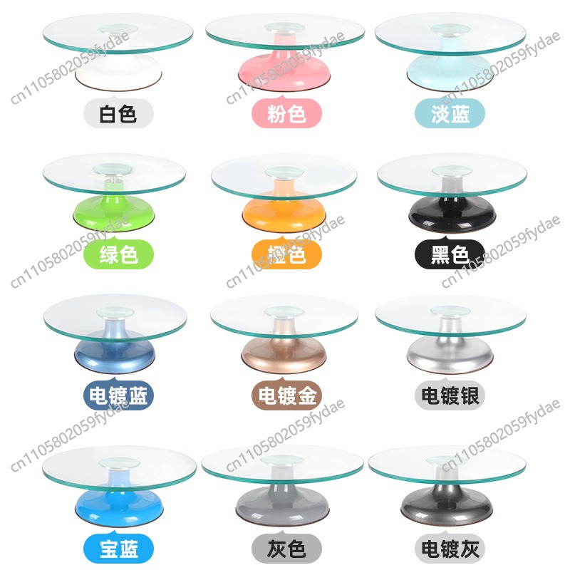 แก้วเทมเปอร์สำหรับตกแต่ง จานหม - Cake Decorating Turntable บทวิจารณ์และราคา