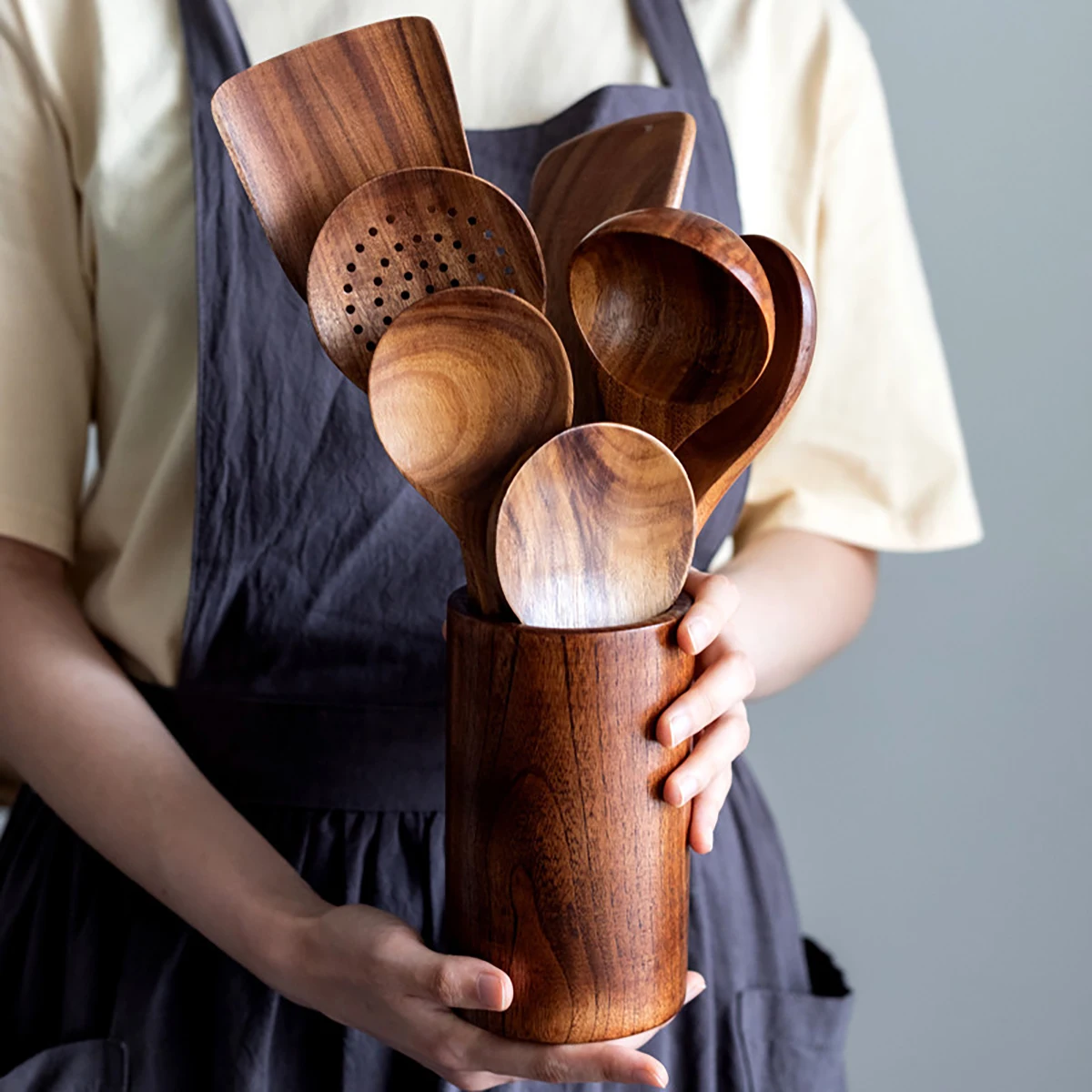 ชุดอุปกรณ์ครัวไม้ 6 ชิ้น ชุดช้ - Kitchen Gadgets Under 100 บทวิจารณ์และราคา