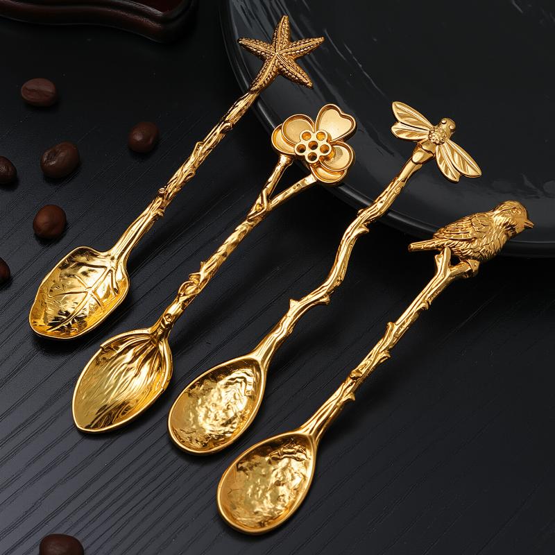 ช้อนกาแฟ/ของหวานโลหะ 1 ชิ้น ลา - Kitchen Gadgets Vintage บทวิจารณ์และราคา