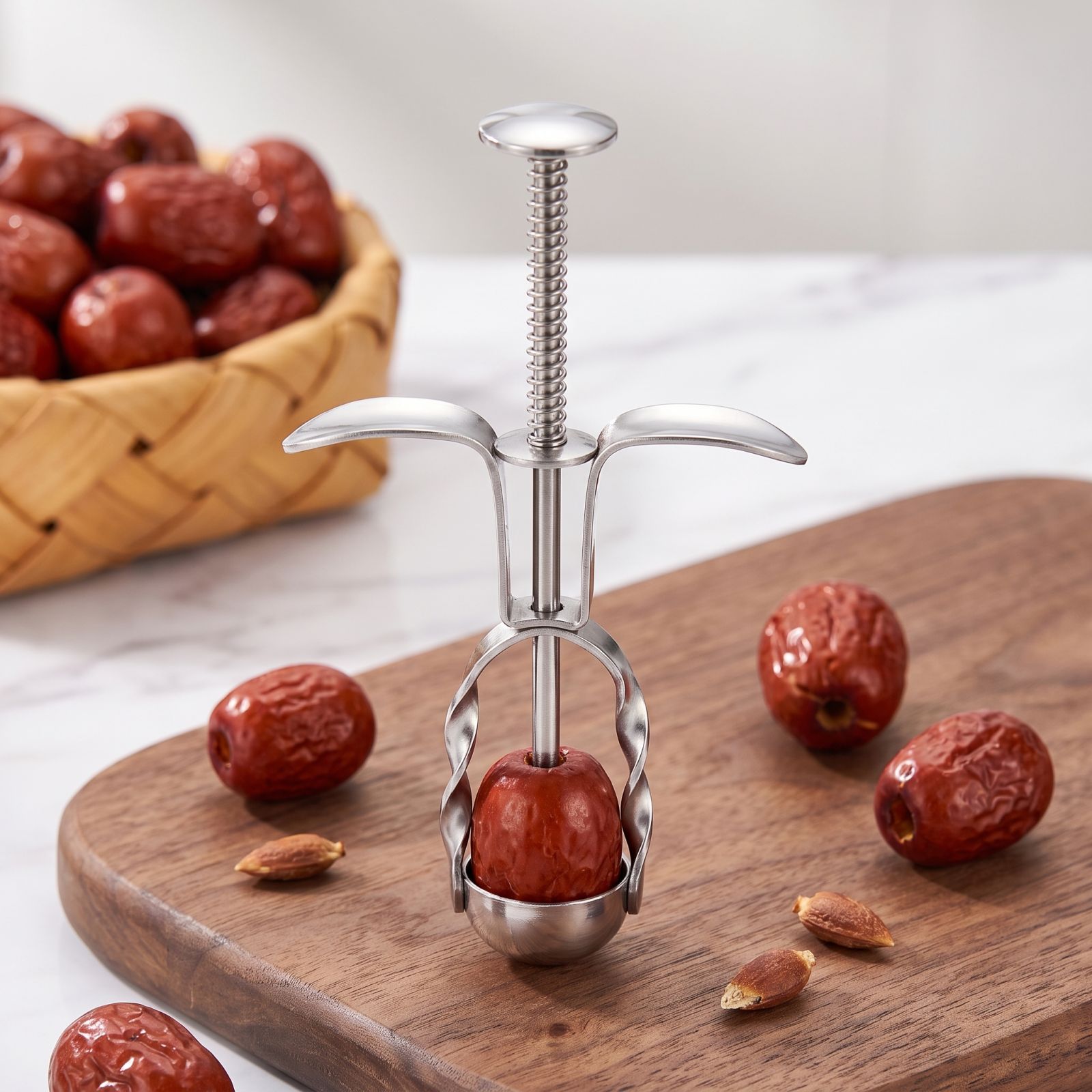เครื่องมือเอาเมล็ดพุทราแดงสแตน - Kitchen Gadgets & Toys บทวิจารณ์และราคา