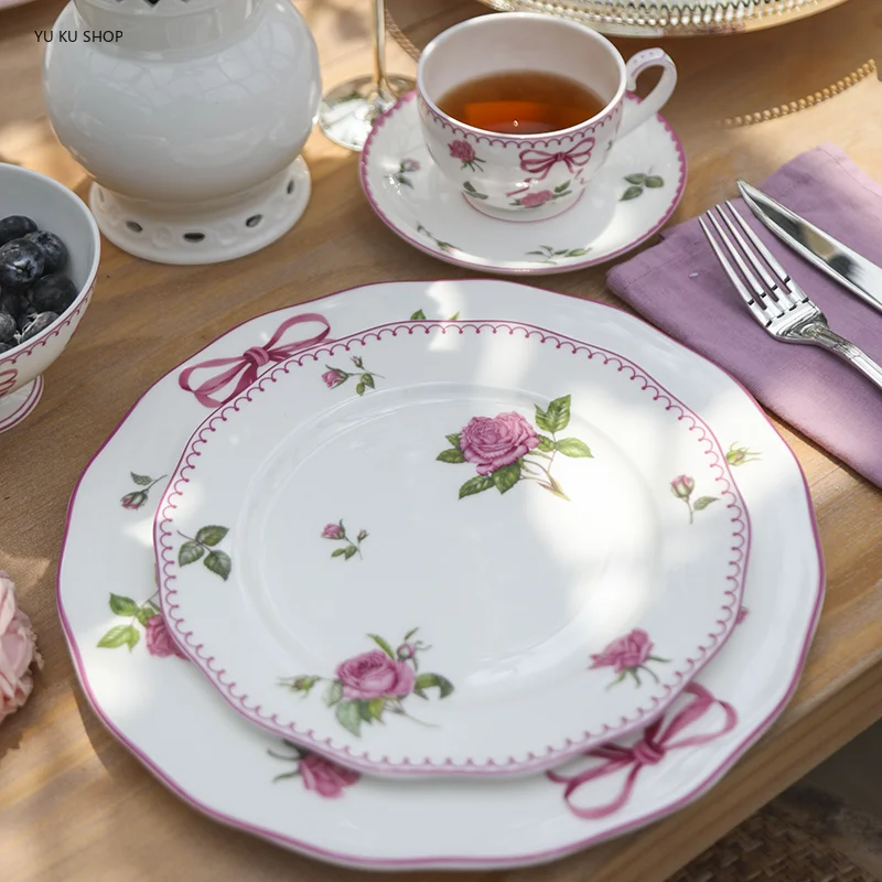 French Rose ช้อนส้อม Bone Chin - Kitchen Gadgets Set บทวิจารณ์และราคา