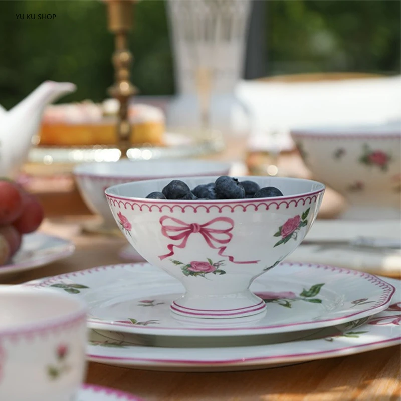 French Rose ช้อนส้อม Bone Chin - Kitchen Gadgets Set บทวิจารณ์และราคา