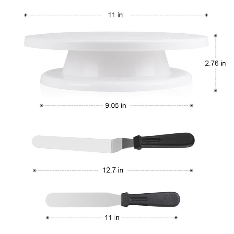 ที่ปรับระดับเค้กแบบโรตารี่อุปก - Cake Decorating Turntable บทวิจารณ์และราคา