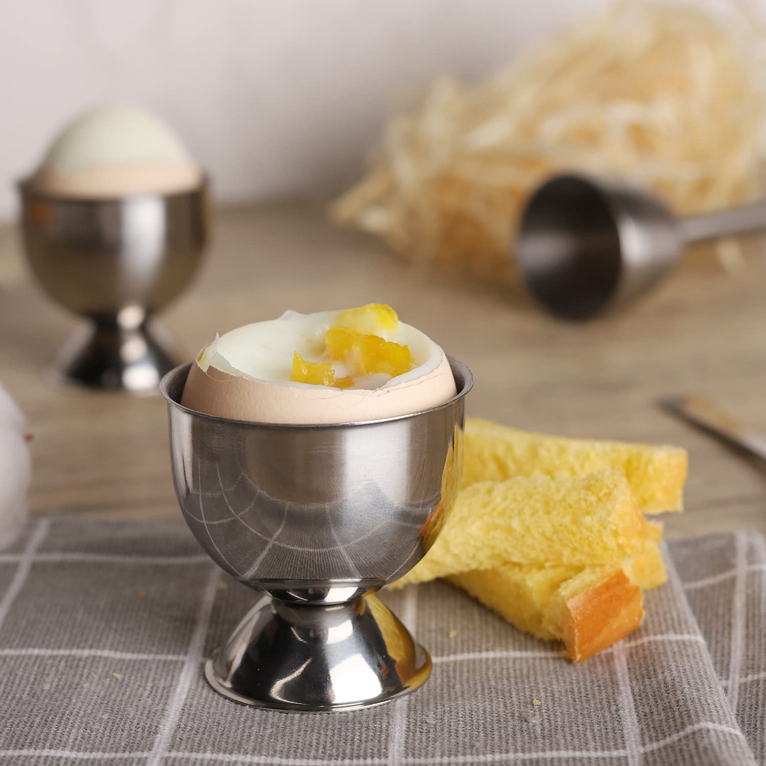 ชุดถ้วยไข่สแตนเลสเซตที่ใส่ถาดไ - Kitchen Gadgets To Gift บทวิจารณ์และราคา