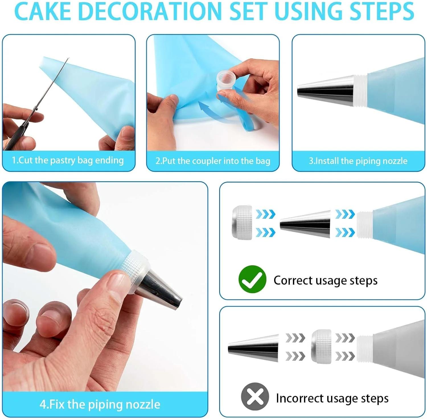 ชุดตกแต่งเค้กพร้อมจานหมุนตกแต่ - Cake Decorating Turntable บทวิจารณ์และราคา