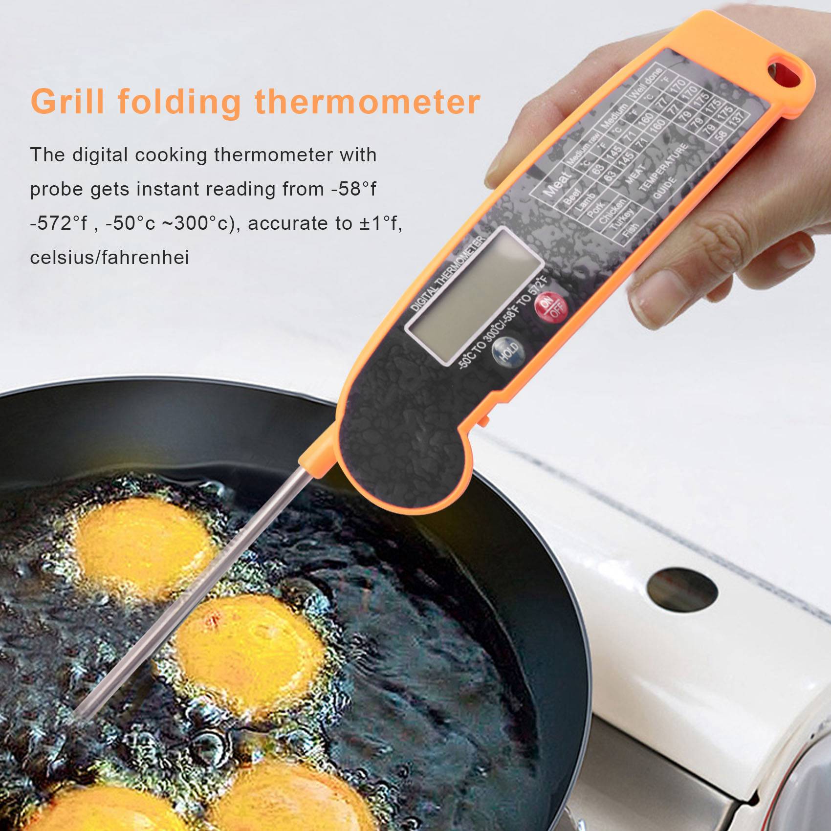 เครื่องวัดอุณหภูมิเนื้อแบบดิจิ - Instant Read Thermometer บทวิจารณ์และราคา