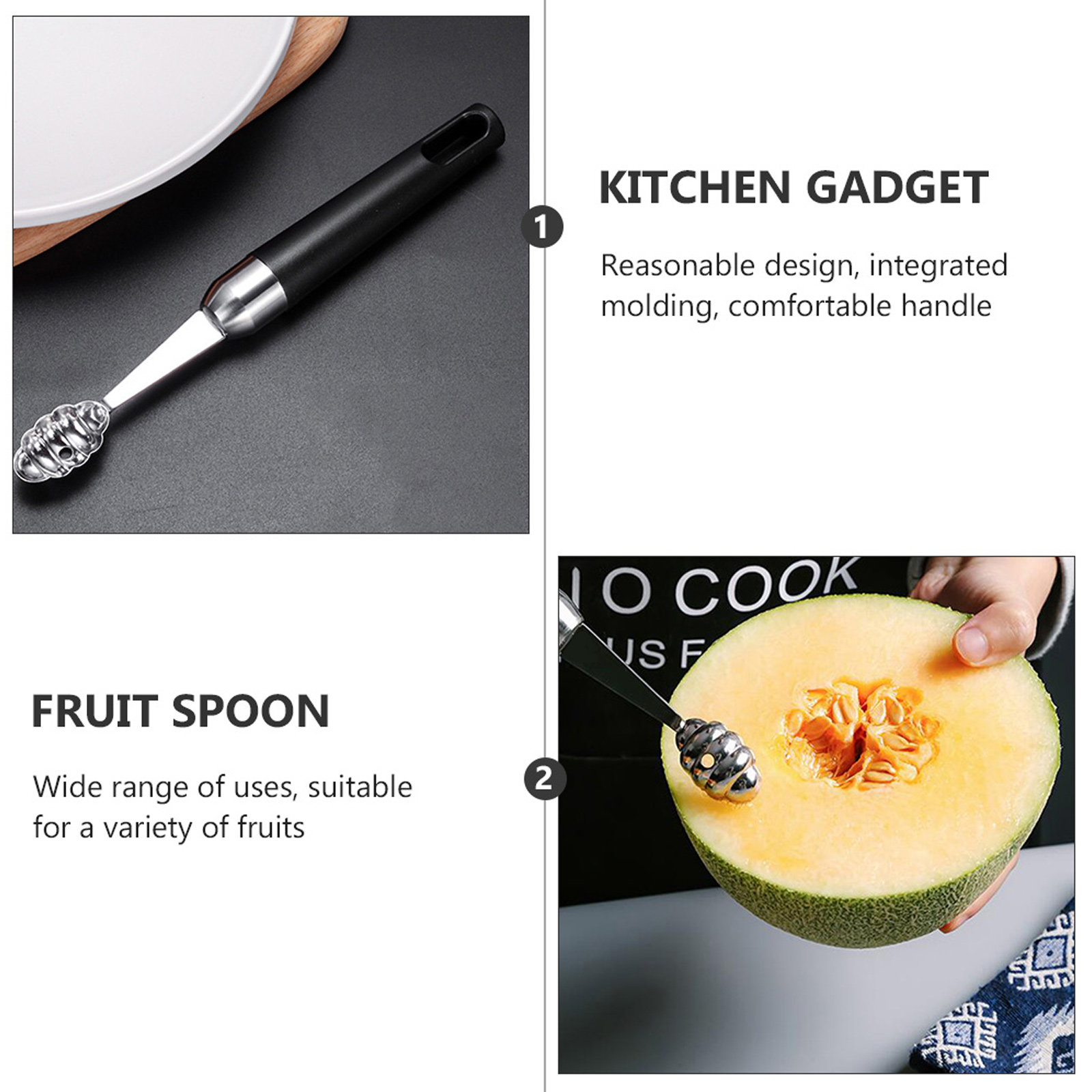 ช้อนตักผลไม้สแตนเลส 1 ชิ้น ทนต - Kitchen Gadgets & Toys บทวิจารณ์และราคา