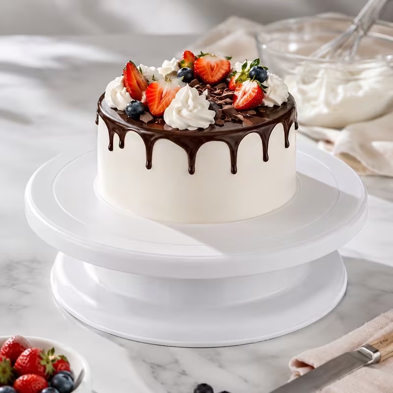 แท่นหมุนเค้กหรือแท่นวางเค้กแบบ - Cake Decorating Turntable บทวิจารณ์และราคา
